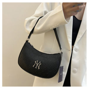 MLB KOREA Monogram Jacquard Hobo Bag