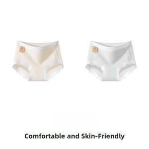 PIER N°5 | Antibacterial High-Waist Pure Cotton Boxer Shorts For Women Minimalist Sporty Style Underwear Briefs Daily Wear Grass Root Initial Color