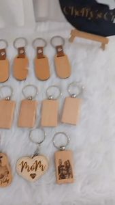 Personalized Wooden Keychain Laser Engrave
