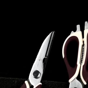 Cocok untuk daging ikan sayuran dan makanan tulang Gunting dapur serbaguna yang tajam dari baja tahan karat