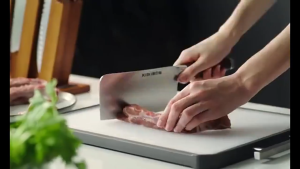 Z-Gadget⚡Stainless Steel Chopping Board Kitchen Board 316 Stainless Steel Cutting Board Mildew-Proof Antibacterial Kitchen Double-sided Cutting Board Kitchen 316 Stainless Steel Cutting Board 2cm Thick Dual-Sided Anti-Slip Design