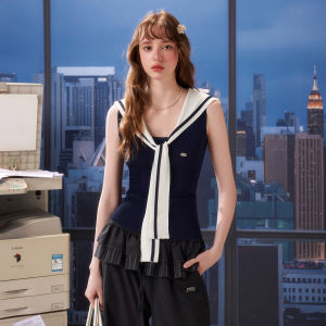 Unifree | Sleeveless Summer Korean Style Premium Blue Blouse