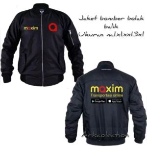 JAKET MAXIM BOMBER TERBARU/JAKET BOMBER KEKINIAN/JAKET DRIVER MAXIM