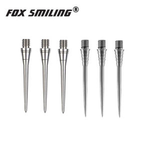Fox Smiling 3/6pcs Dart Pin Steel Tip Point Replaceable Dart Needle 2BA Screw Changeable Dart Pin Accessories
