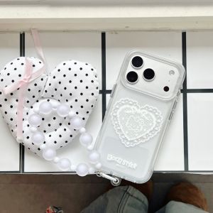 Sanrio | Luxury Cute Love KT Phone Case For Cartoon Hello Kitty For iPhone 17 Pro 16 15 14 13 17 Pro Max Anti-Fall Shockproof Back Cover