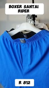 Rider Premium Loose Boxer Pria Big Size R 812BSHT Charcoal ISI 1 Pcs