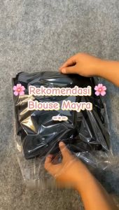 Meyra Blouse Korean Style - Atasan Modis & Kekinian Bahan Cringkle Premium Adem Dan Nyaman