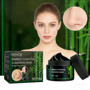 EELHOE | Bamboo Charcoal Cleansing Mask Blackhead Ance Removal Shrink Pores Exfoliating Smooth Face Skin Oil Control Mud Mask Skin Care