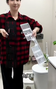 Frame Behind the Faucet Sink Organizer Over the Sink Shelf Bathroom Sink Shelf Over Faucet No-Drill Faucet Storage Rack U-Shaped Groove with a Hollowed