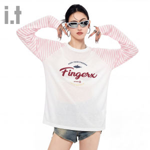 FINGERCROXX | Slim Striped T-Shirt Thin Cover-Up