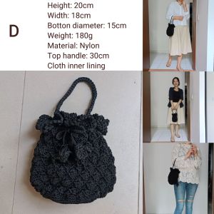 DaVee | Handmade crochet bag shopping bag tote bucket bag