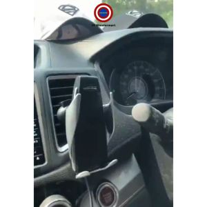 S5 Smart Sensor Qi 10W Fast Charging Wireless Car Mobile Mount Charger Air Vent Phone Holder Auto Clamping