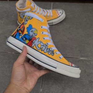 OBRAL SEPATU SNEAKERS CV 70S HIGH X COMPANION KUNING JILID 2 SOL GLOSSY 37-43