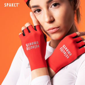 SPAKCT Cycling Gloves Half-finger Bicycle Fingerless Gloves Shockproof Wear Resistant Men Women Gym Running Fitness Sport Gloves Breathable Non-slip Shock-absorbing Mountain Road Bike Gloves Bicycle Gloves Moto Gloves