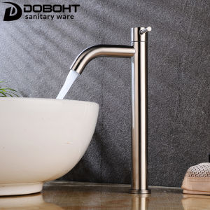 DOBOHT Stainless Steel Bathroom Sink Basin Cold Tap Basin Faucet CT108SS-H