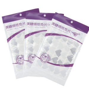 300 Miếng Dán Keo Nối Mi Dùng Một Lần Hình Trái Tim Miếng Dán Nâng Mi Dạng Đá Ngọc Đế Bằng Giấy Bạc Dùng Cho Nối Mi