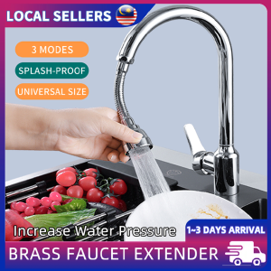 Universal Brass Faucet Adapter Splash-Proof Water Saving Tap Extension Tube Short/Long Hose Sink Mixer Nozzle