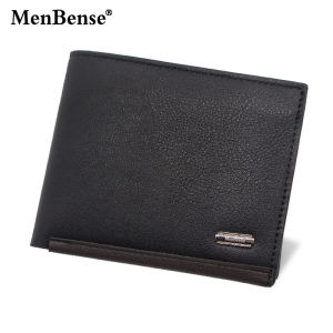 NEW Mens PU Leather Wallets Business Card Holder Premium Short Real Cowhide Wallets for Man Luxury Money Bag Coin Purse Clutch