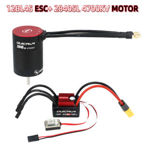 HOBBYWING Brushless Sensorless Combo QUICRUN 2840 2850 Motor 12BL45 G2 45A ESC Shaft WaterProof For 1/12 1/14 1/16 RC Cars