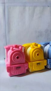 Rautan Pensil Putar Karakter Kereta Joyko [A-19A] / Serutan Rotary Pencil / Kerokan Meja