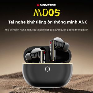 monster | Noise Canceling In-ear Bluetooth Headphones with Bone Conduction 4 Mics ANC