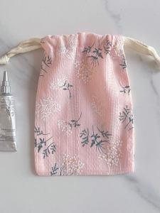 Túi Vải Cotton Trắng Thêu Nhỏ Túi Mua Sắm Túi Đựng Đồ Lót Túi Đựng Đồ Dùng Cá Nhân Túi Vải Cotton Có Dây Rút Thân Thiện Với Môi Trường