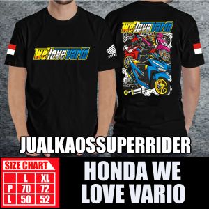 BAJU KAOS DISTRO HONDA WE LOVE VARIO