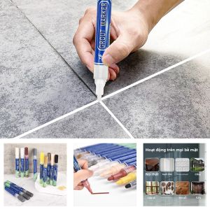 Chống Thấm Nước Ngói Vữa Bút Trắng Tường Đường May Bút Đánh Dấu Cho Sàn Ngói Sửa Chữa Phòng Tắm Khử Nhiễm Tay Cầm Bằng Nhựa Bền Đẹp