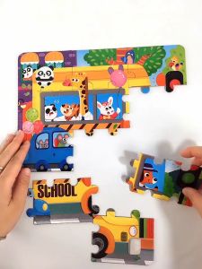 EZYLITTLES Stage Up Advance Puzzle Montessori Educational Jigsaw Puzzle for kid Early Learning Develop Education Toys