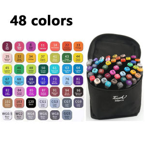 120 Colors Marker Pens Set Manga Brush Pen Student Drawing sketch Kawaii Art School Supplies Stationery Paint Lettering Markers