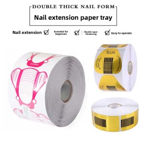 Nail Extension Paper Stands Rectangular Horse Hoof Shape Pink Bird Design Phototherapy Nail Mold Nail Extension Gel Stand