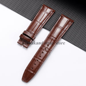 20mm 21mm 22mm Bamboo Genuine Leather Watch Strap for IWC Pilot for PORTUGIESER Cowhide Watchband Men Business Watch Accessories