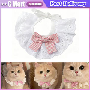 Lace Multi Color Cat Scarf Kawaii Pet Cat Dog Triangular Bandage Cute Princess Style Comfortable Cotton Cat Accessories