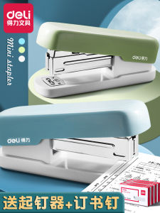 Deli Macaron Dụng Cụ Văn Phòng Màu Sắc Máy Dập Ghim Thủ Công Kích Thước Nhỏ Sinh Viên Sử Dụng Máy Đóng Sách Công Suất Lớn Máy Dập Ghim Loại 12 Dễ Dàng Sử Dụng