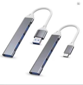 USB3.0 Four Port Hub 4 In 1 Docking Station Splitter Adapter For Laptop PC U Disk Multi Interface Extension Transfer Connectors