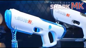 🔥สุขสันต์วันสงกรานต์🔥BEAUTY ปืนฉีดน้ำไฟฟ้า ดูดน้ำด้วยปุ่มเดียว ปืนฉีดน้ำสงกรานต์ เเบตเตอรี่ความจุสูง ปืนฉีดน้ำแรง ระยะการยิงถึง 12 ม น้ำไม่รั่ว จุเยอะ กันน้ำ ยิงไกล ของเล่นเด็ก ปืนฉีดน้ำของเด็ก พร้อมอุปกรณ์ชาร์ตครบเซ็ท ปืนฉีดน้ำ Electric Water Gun