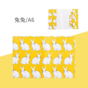 Kinbor Simple Boy Cover A6 A5 Basic Notebook Cover Cartoon Printed Fabric Slipcover Goose Goose Rabbit Rabbit Bear