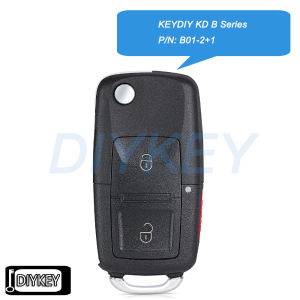 KEYDIY KD B Series Chìa Khóa Điều Khiển Từ Xa Đa Năng Kiểu VW P/N B01-2+1 Tương Thích Với KD900 KD-X2 Mini KD KD-MAX - ABS+Kim Loại