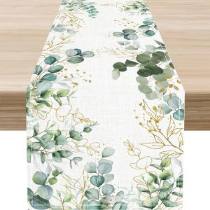 Phong Cách Bohemian Hoa Dại Khăn Trải Bàn Xuân Hè Hoa Trang Trí Nhà Bếp Polyester Không Dệt Trang Trí Tiệc Tại Nhà
