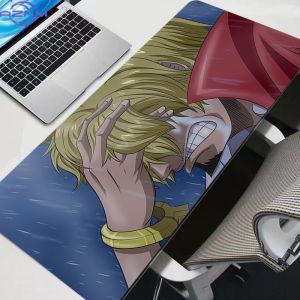 Bandai | New Mouse Pads Big One Piece Sanji Rubber Table Gamer Desk Mat Computer Keyboard Gaming Accessories Carpet Mousepad