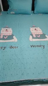 ชุดผ้าปูที่นอน เสริมใย 6ฟุต/5 ฟู เซ็ต 3 ชิ้น ยางยืด สูง 12 นิ้ว