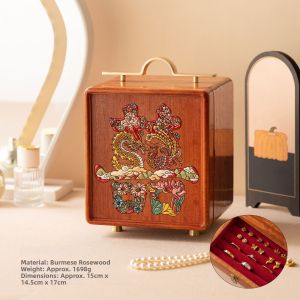 GUOLU | Wedding Jewelry Box for New Bride and Groom Engagement