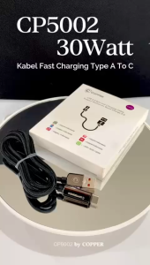 Kabel Data CP5002 30W/5A LED | Fast Charging Type-A to Type-C ( Brand: COPPERINDO )