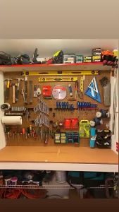 4pcs/Set Tempat Obeng Gantung Serbaguna Tempat Kunci Pas Rak Tang Tempat Alat Obeng Rak Obeng