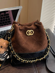 Fashionable Retro Bucket Bag Womens Small Crossbody Bag Daily Versatile Autumn Winter New Style Quality Leather Handbag