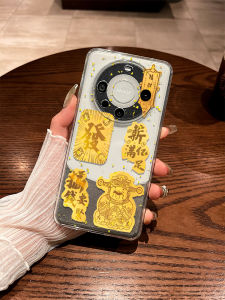 Creative Transparent Huawei Mate80Pro Phone Case Full Lens Protection Soft TPU Shockproof Protective Cover Festive Design