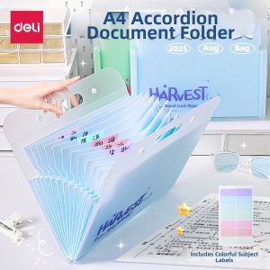 deli | Handheld Multilayer Large Capacity A4 File Folder