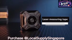 Laser Measuring Tape 2 in 1 40/60m Laser Distance Measure with LCD Digital Display USB Rechargeable Laser Metre