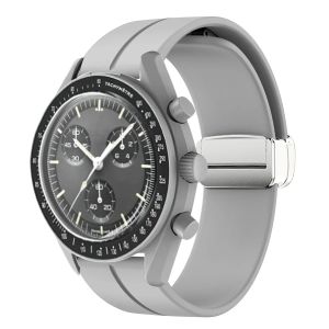 Dây Đeo Silicon Cho Omega X Swatch Joint MoonSwatch Hành Tinh Đồng Hồ Kim Loại Khóa Từ Tính Dây Đeo Tay Thay Thế Vòng Tay Correa