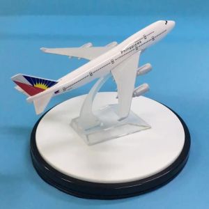 JASON TUTU Philippine Boeing 747 1/400 Scale Diecast Metal Aircraft Model 16CM Miniature Authentic Collectible Gift